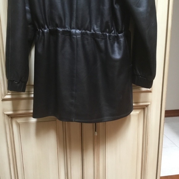 Damselle Vintage Chocolate Leather Coat - Picture 12 of 16